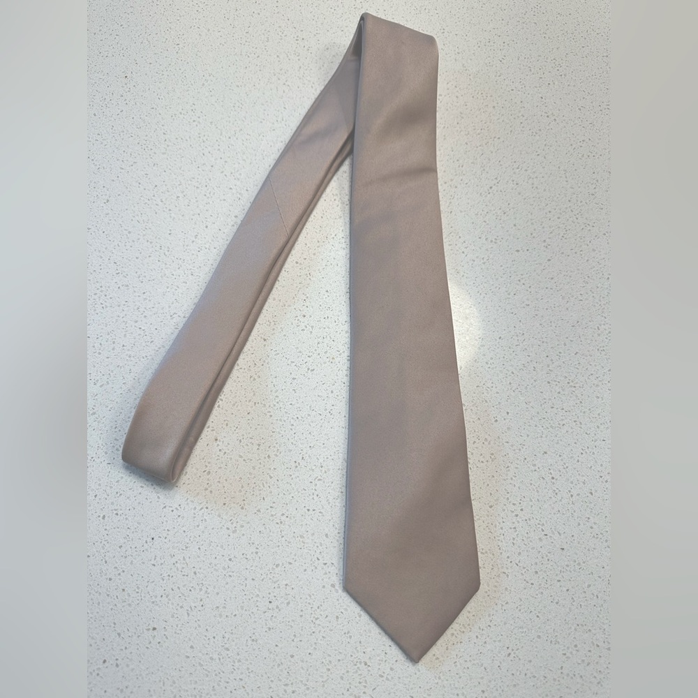 Azazie Silver Polyester Tie